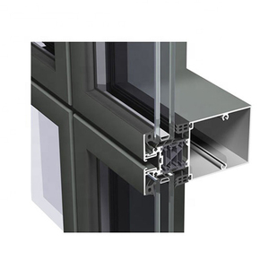 Architectural Aluminium Curtain Wall Sections Extrusion Profile Window Aluminum Profiles With Curtain Wall Profiles