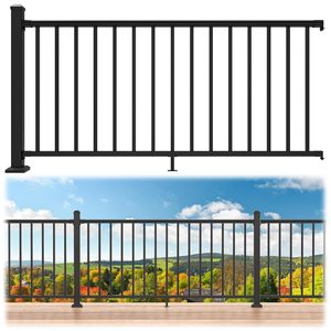 Custom Balcony Deck Stair Railing Kit Powder Coated