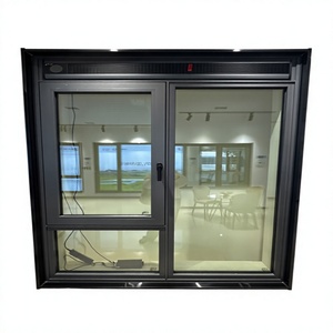 Double Sash Thermal Break Tilt Turn Windows With 28mm Insulation Stainless Steel Screen For Family Residential House
